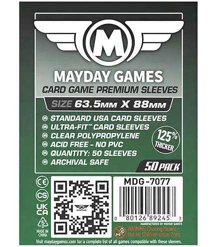 Amazon.com: Mayday Card Game Premium Sleeves [100 Packs MDG-7077